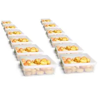 Novaliv 12x Novaliv Kühlschrank-Einsätze Kühlschrank Organizer