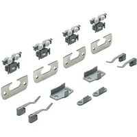 Hettich Schiebetürbeschläge Set,TopLine 110 45317, 2-T. für einlieg. Türen,20kg