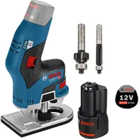 Bosch Akku-Kantenfräse GKF 12V-8 / 1x 3,0 Ah Akku