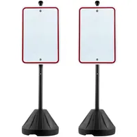 Vevor Tragbarer Schilderpfosten, 1,52 m langer Schilderpfostenhalter aus Gusseisen