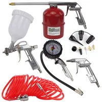 Trutzholm Druckluft Set Reifenfüller Ausblaspistole Farbspritzpistole Sprühpistole Spiralschlauch Düsen