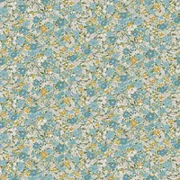 Laura Ashley Vliestapete, Blau, Papier, Textil, Floral, Rechteckig, 52x1000