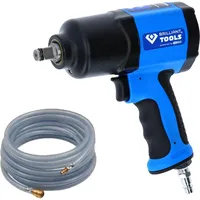 BRILLIANT TOOLS Druckluft-Schlagschrauber 1/2" 1.450 Nm inkl. PVC-Gewebeschlauch