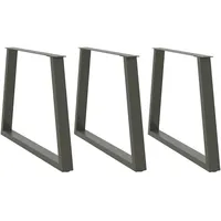 VidaXL Esstisch Beine V-Form 90 x 73,3 cm anthrazit