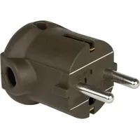 PCE Schutzkontaktstecker PP 2SL, seitlich, braun