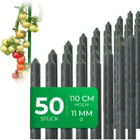 Novatool Pflanzstäbe 110 cm 11 mm Durchmesser grün