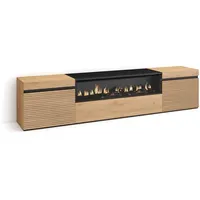 SKRAUT HOME Tv-Schrank, Eiche Holzwerkstoff, Rechteckig, 200x45x35 cm, Wohnzimmer,