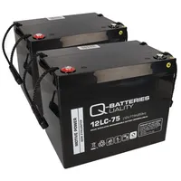 Akkuman Akku kompatibel E-Mobil Invacare 2x 12V 75Ah (77Ah)