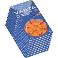 Varta 60x Varta Hearing Aid Batterie 13 PR48 Hörgerätebatterie