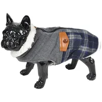 Dynamic24 Winterjacke Hund kariert Gr. S