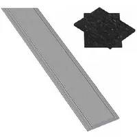 Osmo holz OSMO Nut-Abdeckleiste für Aluminiumpfosten inkl. Gummipads Aluminium