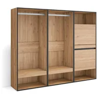 SKRAUT HOME Offener Kleiderschrank 180 x 145 x 35
