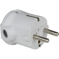PCE Schutzkontaktstecker PP 2SL seitlich grau