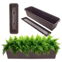 Kadax Blumenkasten mit Untersetzer im Set, mit oder ohne