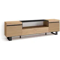 SKRAUT HOME Tv-Schrank, Eiche, Holzwerkstoff, Rechteckig, 35x57x200 cm, Wohnzimmer,