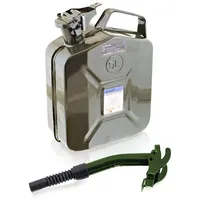 BITUXX Stahl Benzinkanister Kraftstoffkanister Kanister un Zulassung (5 Liter