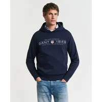 GANT Graphic 2044014 Kapuzenpullover Evening Blue S
