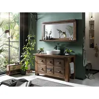 Woodkings Badset Cancun I 2-teilig mit Waschtisch 140cm und