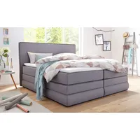 Collection AB Boxspringbett COLLECTION AB "Ninoni", grau (hellgrau), B:195cm
