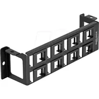 DeLock Keystone Halterung 8 Port Panel Aufbau vertikal
