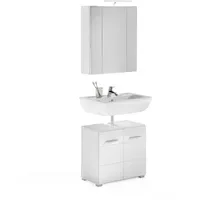 Xonox.home Linus 2-tlg. Hochglanz Weiß