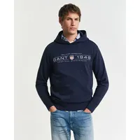 GANT Graphic 2044014 Kapuzenpullover Evening Blue M