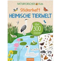 ArsEdition Naturforscher-Kids – Stickerheft Heimische Tierwelt