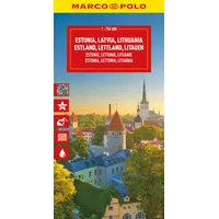 Mairdumont MARCO POLO Reisekarte Estland, Lettland, Litauen 1:750.000