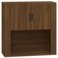 VidaXL Wandschrank Braun Eichen-Optik 80x33x80 cm Holzwerkstoff