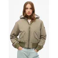 Superdry Hooded Ma1 Bomberjacke - Light Khaki Green -