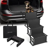 Navaris Faltbare Auto-Hundetreppe - 4 stufige Hundetreppe - Stabile