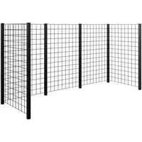 Plus Mülltonnenabtrennung 288 x 147 cm schwarz