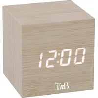 T'nB - Moderner digitaler Wecker aus Holz, multifunktionaler LED-Wecker,