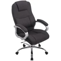 Deluke DELUKE® Bürostuhl Dunkelgrau Textil, 66x113x70 cm, Arbeitszimmer, Bürostühle