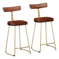 VidaXL Barhocker 2 Stk. 49x43x88 cm Mango Massivholz