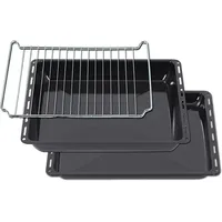 ICQN 455 x 375 mm 2er Emailliert, Fettpfanne und