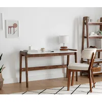 Aea Braun-Weißer Laptoptisch Büromöbel Designer Schreibtische - Braun