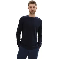 Tom Tailor Herren Rundhals Pullover STRUCTURED CREWNECK Regular Fit