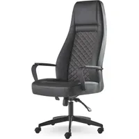 JV moebel Chefsessel Leder Schwarz