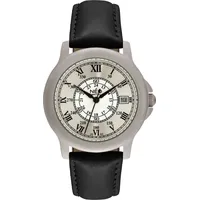 NEO watch Armband Edelstahl Lederband Silber Silver Romance -