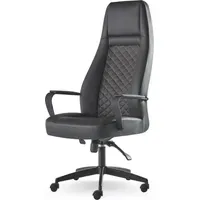 JV moebel Bürostuhl Leder Schwarz