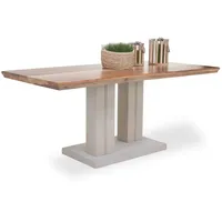 Sansibar Esstisch SANSIBAR MORSUM BHT 180x76x90 cm beige Esszimmertisch