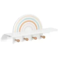 Zeller Wandgarderobe Rainbow Weiß