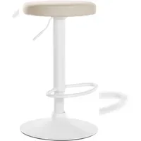 CLP Barhocker Ponte Höhe verstellbar rund Creme/Weiß