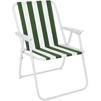 Mojawo Campingstuhl Grün/Weiß gestreift