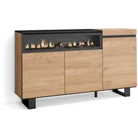 SKRAUT HOME Sideboard, Mehrfarbig, Holzwerkstoff, Rechteckig, 150x87x35 cm, Wohnzimmer,