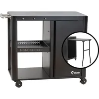 BBQ-Toro Grilltisch 95 x 50 x 80 cm Schwarz