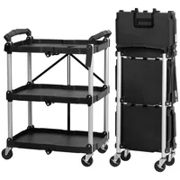 Mahlzeit faltbarer Servierwagen mit Rollen, belastbar bis 150 kg,