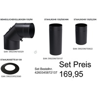 Kratki Ofenrohr SET 150 mm