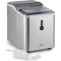 Klarstein Chillout Eiswürfelmaschine Bulleteis 12kg/24h Wassertank: 1,5 l Silber